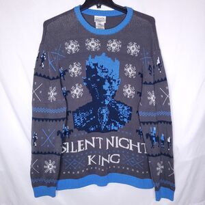 Game Of Thrones Christmas Sweater Mens 2XL Silent Knight King